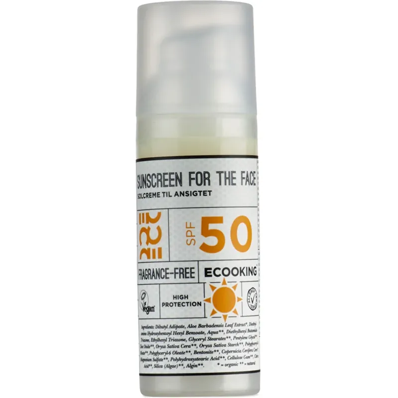 EcookingSunscreen Face SPF 50 100 ml Viimeinen Mahdollisuus