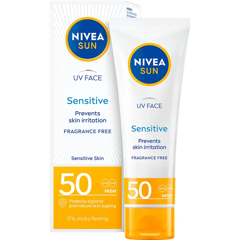 Bestseller NIVEAUV Face Sensitive SPF50 50 ml