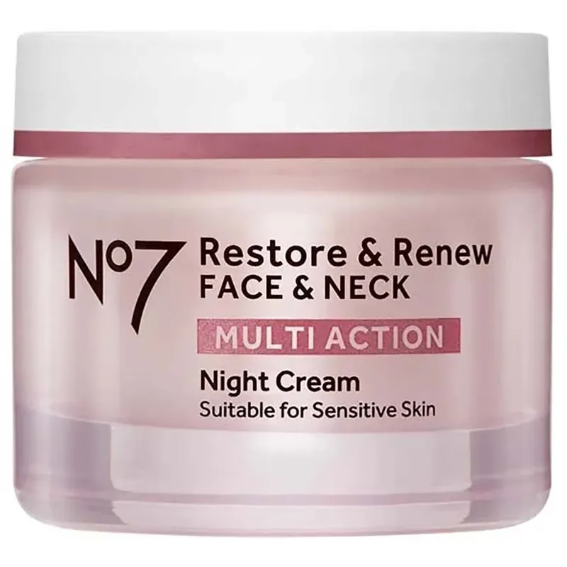 No7Restore & Renew Multi Action Night CreamSuitable For Sensitive Skin 50 ml Pikatoimitus