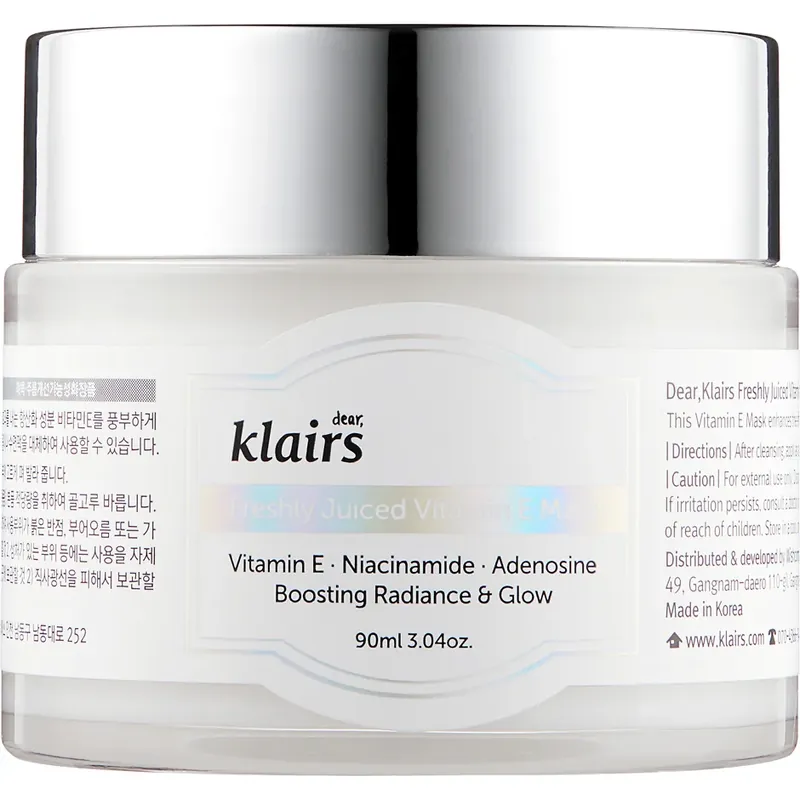 KlairsFreshly Juiced Vitamin E Mask 90 ml Uusi Kokoelma