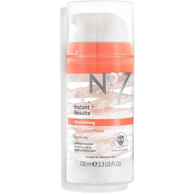 No7Instant Results Nourishing Hydration Mask for Moisturisation, BrightnessNourishing Hydration Mask for Softer and Brighter Skin 100 ml Poisto