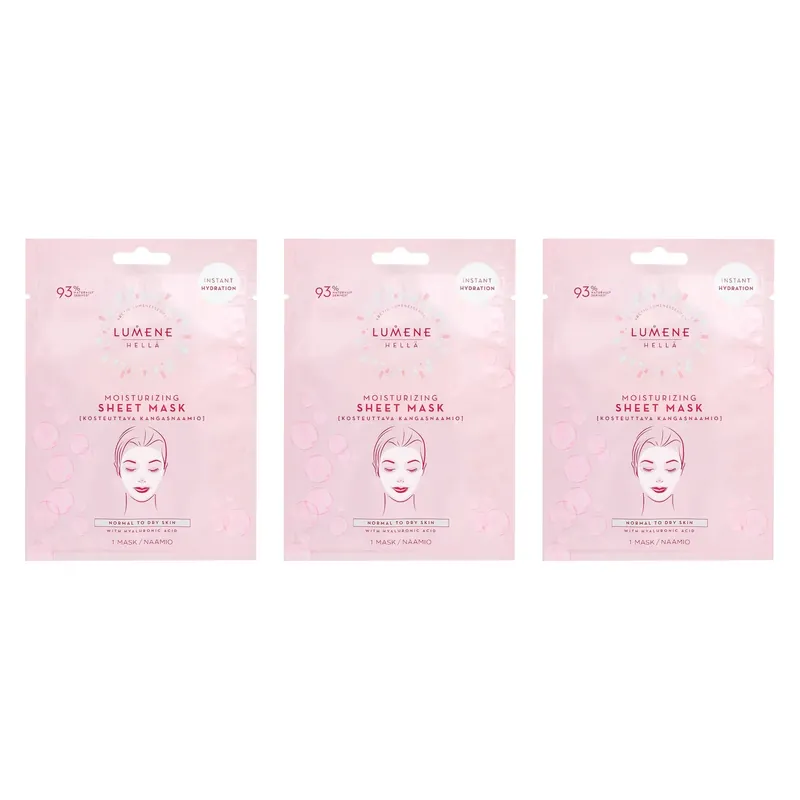 LumeneMoisturizing Sheet Mask3 Pcs Edullinen