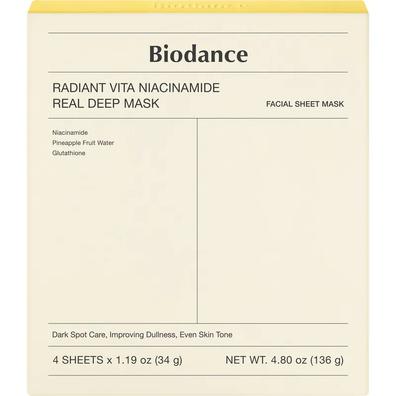 BiodanceRadiant Vita Niacinamide Real Deep Mask 136 g Halpa Hinta