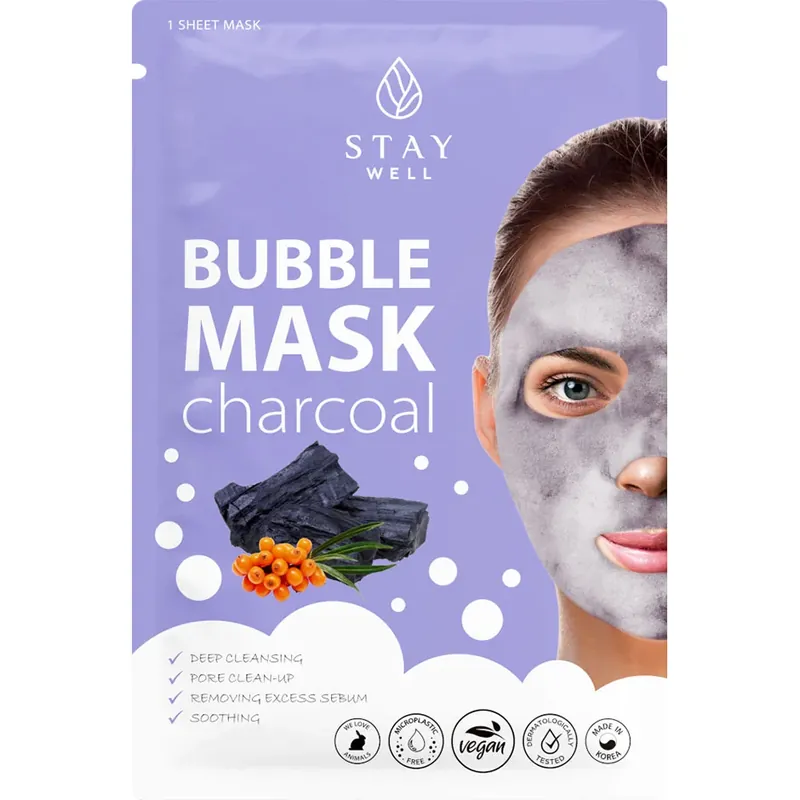Stay WellDeep Cleansing Bubble Mask Charcoal 1 pcs Tilaa Heti