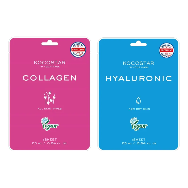KocostarHydration Mask SetCollagen Mask Sheet & Hyaluronic Mask Sheet 50 ml Tarjoushinta