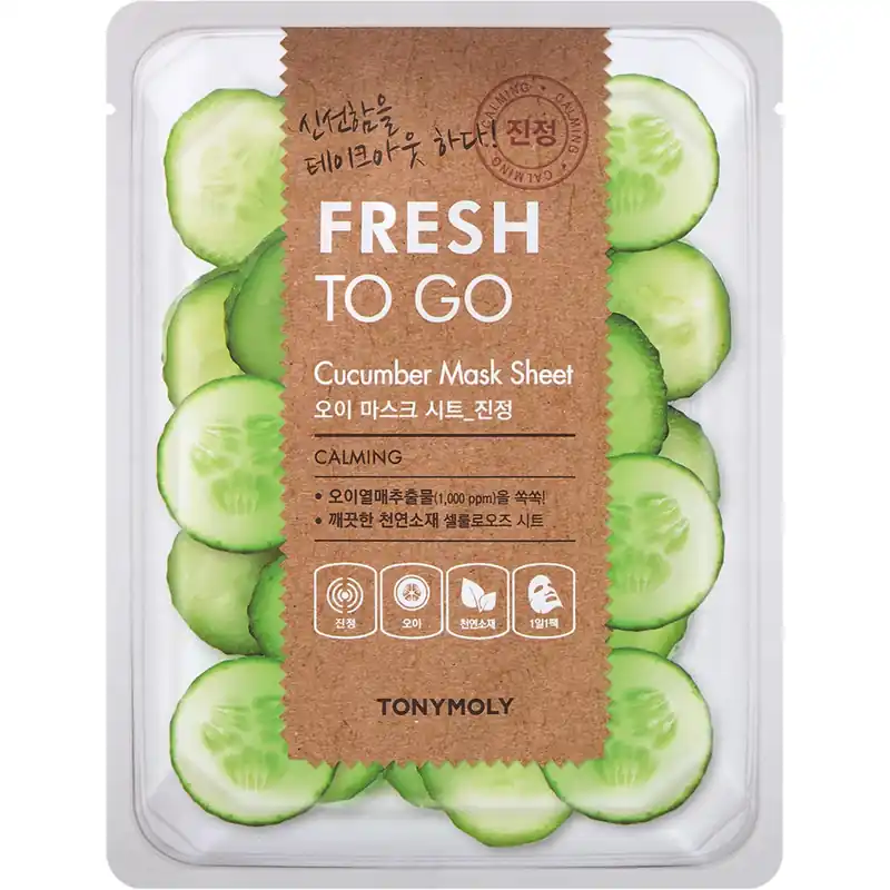 TonymolyFresh To Go Cucumber Mask Sheet 22 g Edullinen