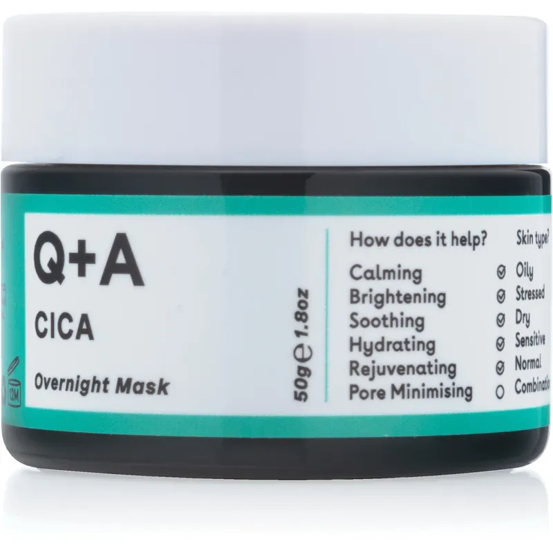 Q+ACica Calming Overnight Face Mask 50 g Älä Missaa