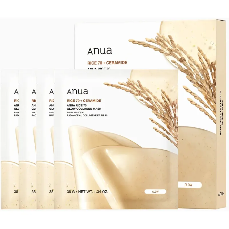 Kampanjahinta AnuaRice 70 Glow Collagen Mask4 pcs 152 g
