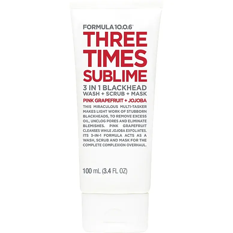 Ajankohtainen Three Times Sublime3 In 1 Blackhead Wash, Scrub & Mask 100 ml