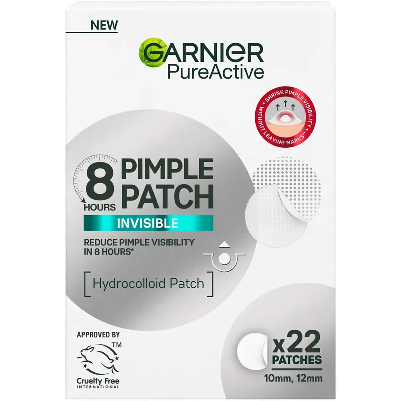 GarnierPureActive Invisible Pimple Patch 22 pcs Asiakkaiden Suosikki