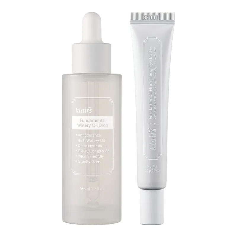 Asiakkaiden Suosikki KlairsHydration & Eye Care EssentialsWatery Oil Drop Serum 50 ml & Eye Butter 20 g