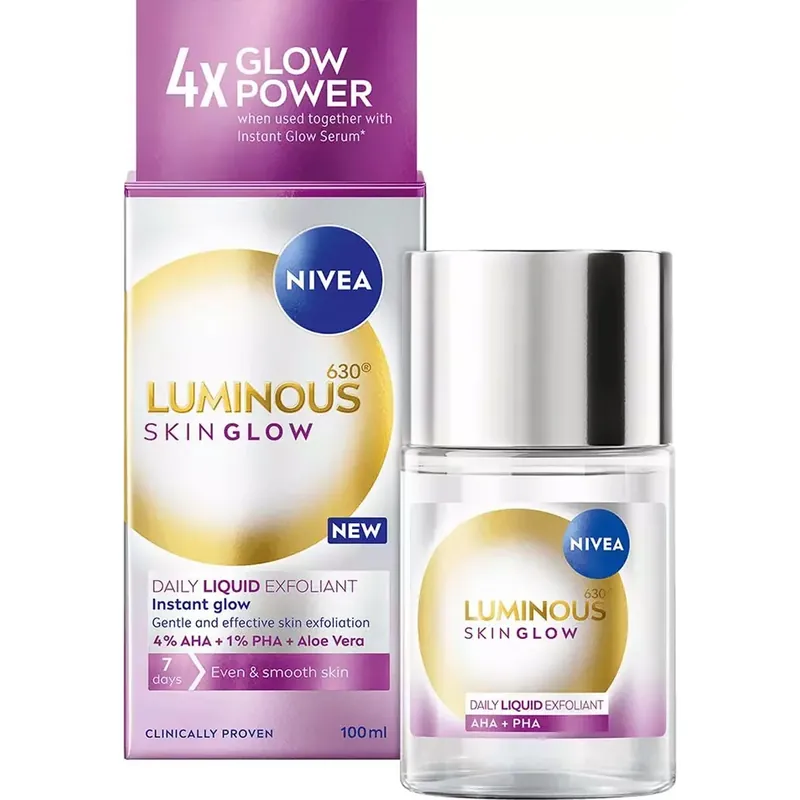 NIVEAExfoliator Luminous630 Skin Glow Daily Liquid 100 ml Merkkituote