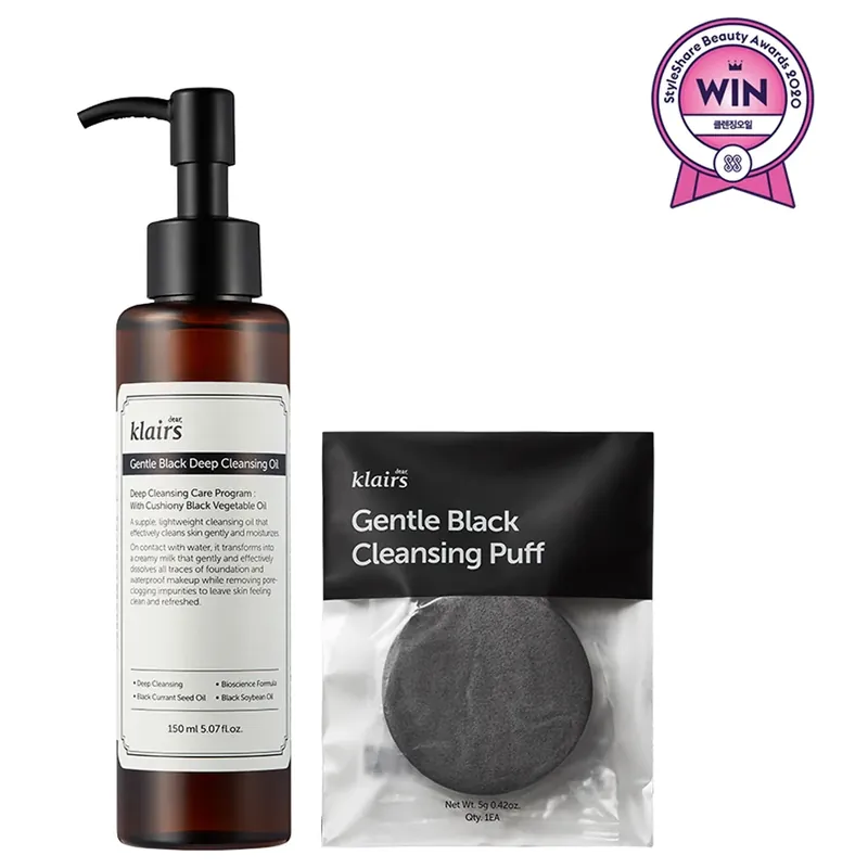 KlairsDeep cleansing Oil & Puff Set Poisto