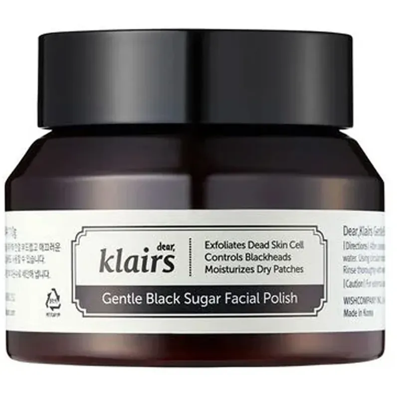 Uutuus KlairsGentle Black Sugar Facial Polish 110 ml