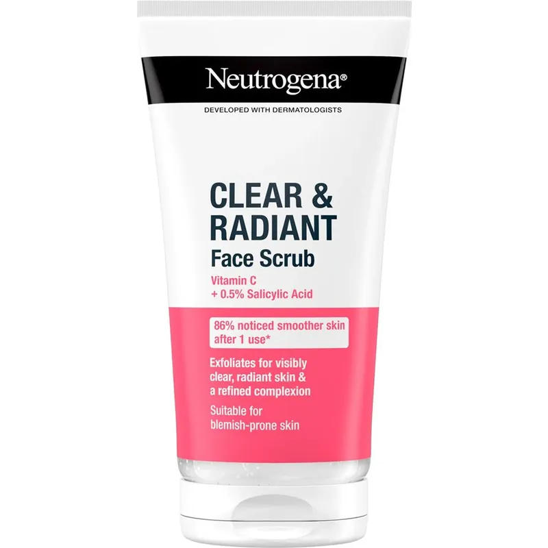 Kuuma Tarjous NeutrogenaClear & RadiantFace Scrub 150 ml