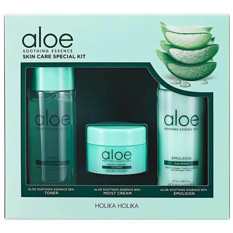 Älä Missaa Holika HolikaAloe Soothing Essence Skin Care Special Kit 120 ml