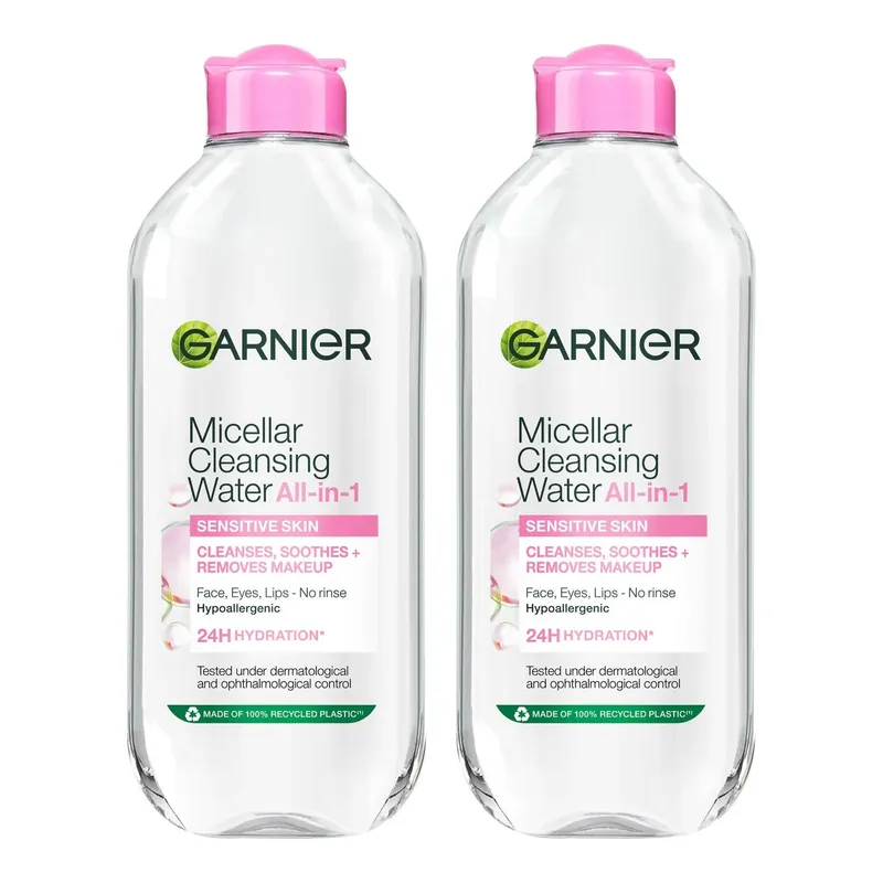 GarnierMicellar Cleansing Water Normal & Sensitive Skin Duo Ajankohtainen