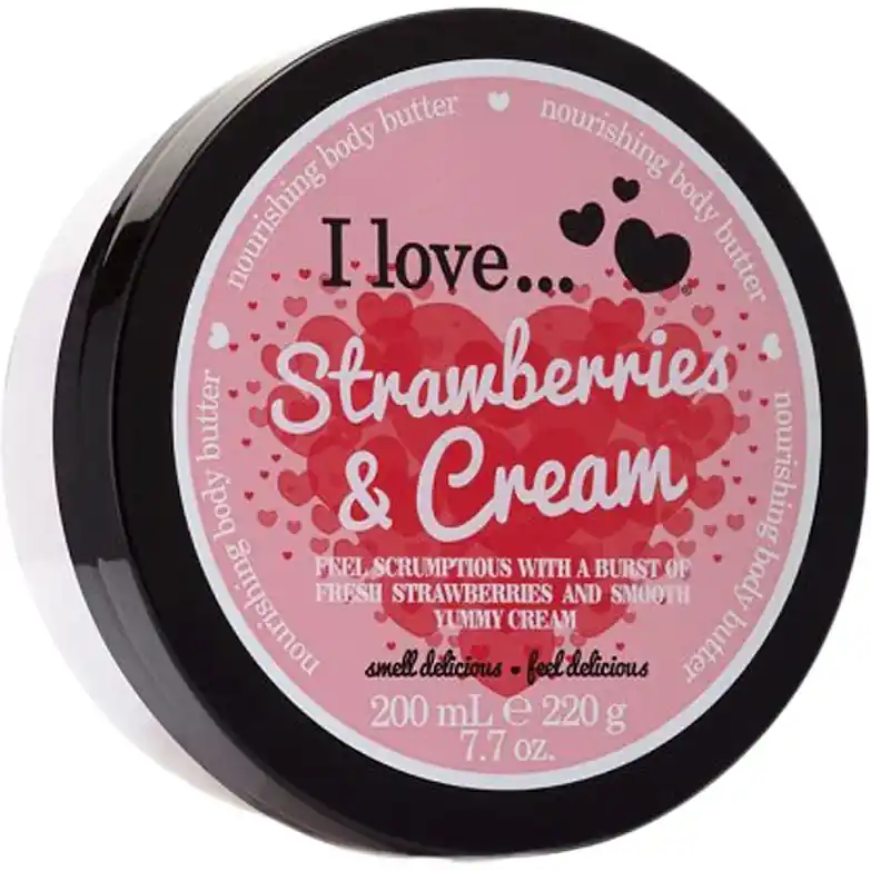 I LoveStrawberries & CreamNourishing Body Butter 200 ml Suosittu