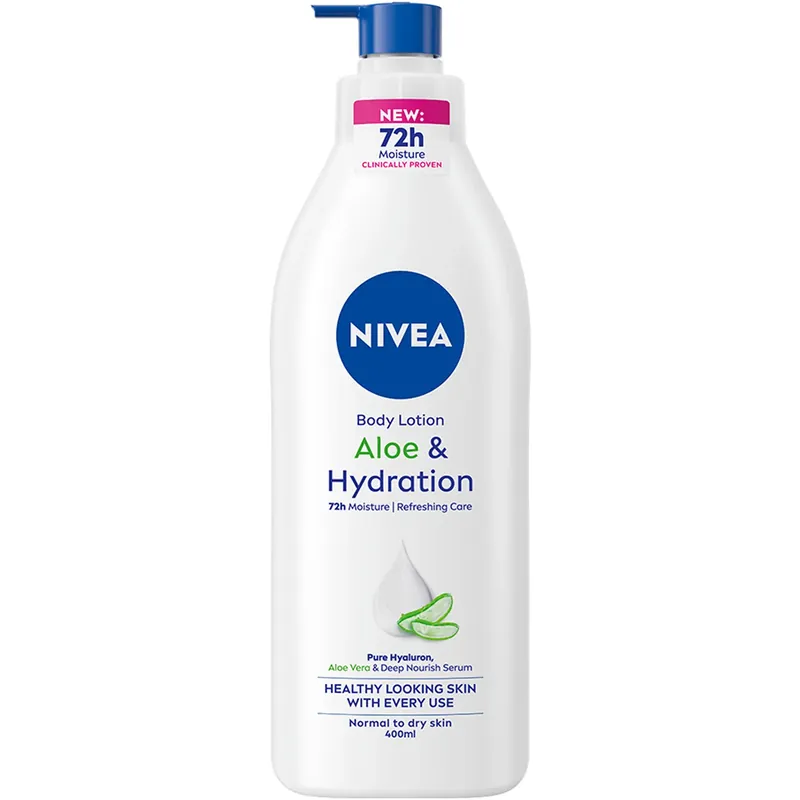 NIVEAAloe & Hydration Pump Body Lotion 400 ml Alennettu Hinta