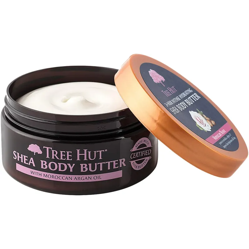 Kausialennus Tree Hut24 Hour Intense Hydrating Shea Body ButterMoroccan Rose 198 g
