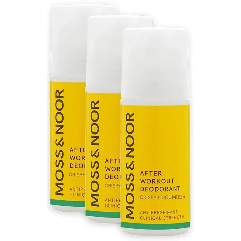 Uusi Kokoelma Moss & NoorAfter Workout Deodorant 3 packCrispy Cucumber 3 pcs