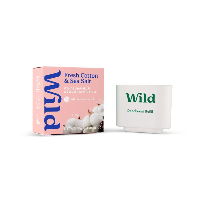 WildDeo Fresh Cotton & Sea SaltRefill 40 g Päivän Tarjous