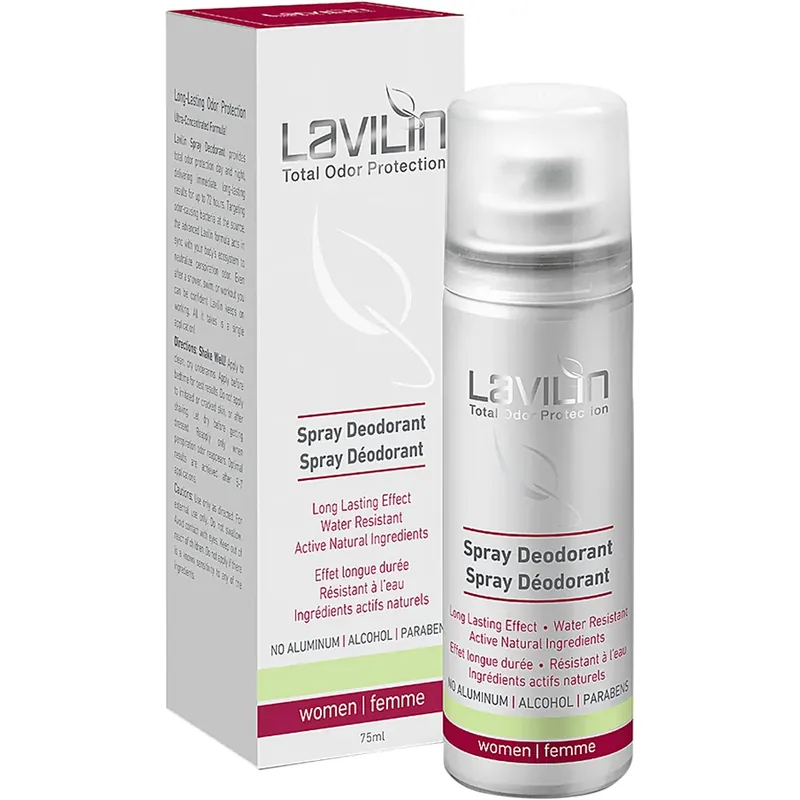 Suoraan Valmistajalta Lavilin72h Deodorant Spray For WomenWith Probiotics 75 ml