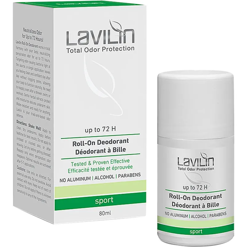Lavilin72 h Deodorant Roll-on SportWith Probiotics 80 ml Nopea Toimitus