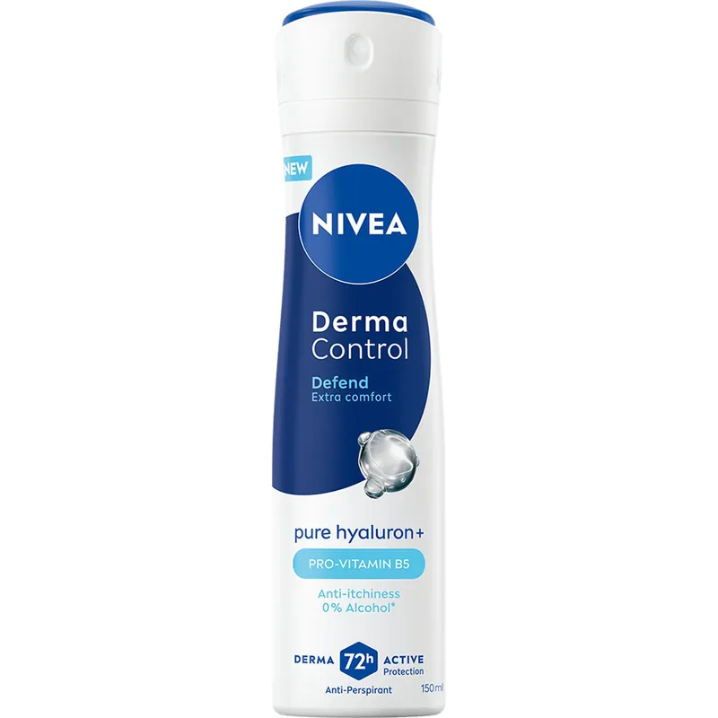 Uusi Kokoelma NIVEAAntiperspirant Deo Spray Derma Control Defend 150 ml