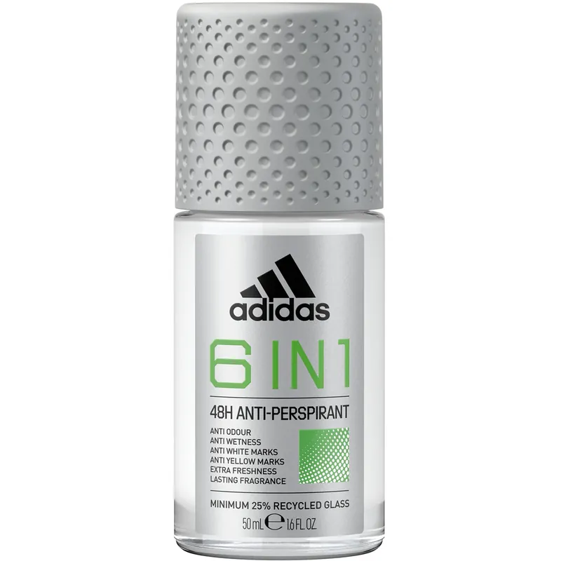 AdidasCool & Dry 6 In 1 Roll-on Deodorant 50 ml Uusi Kokoelma