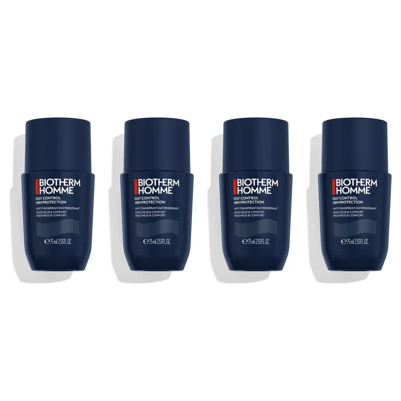Osta Verkossa BiothermHomme Day Control 48H ProtectionAntiperspirant Roll-On 4x75 ml 300 ml