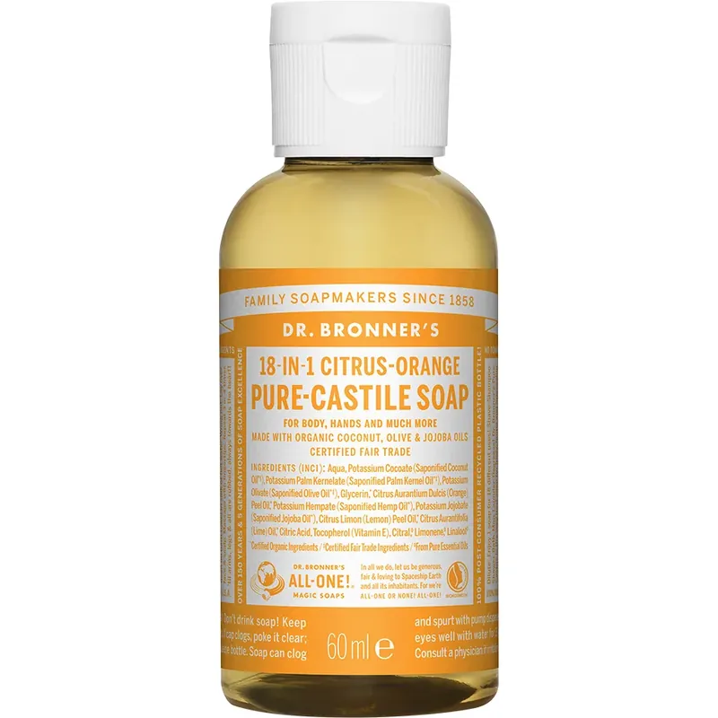 Poisto Dr. Bronner‘sMagic Soaps Citrus-Orange 60 ml