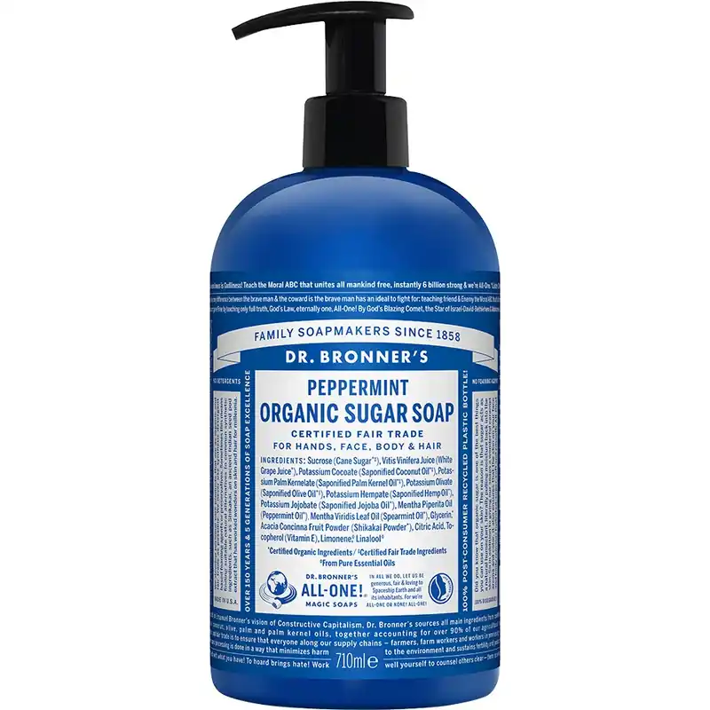 Dr. Bronner‘sOrganic Hand & Body Shikakai Soap Spearmint Peppermint 710 ml Tilaa Nyt