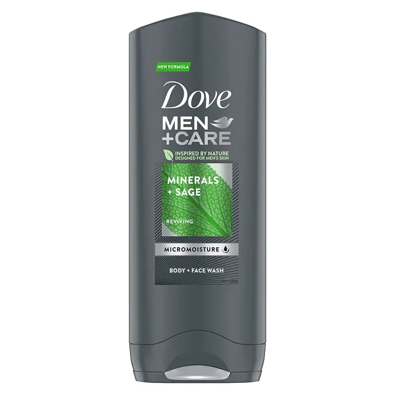 DoveMen + Care Mineral & Sage Shower Gel 250 ml Edullinen