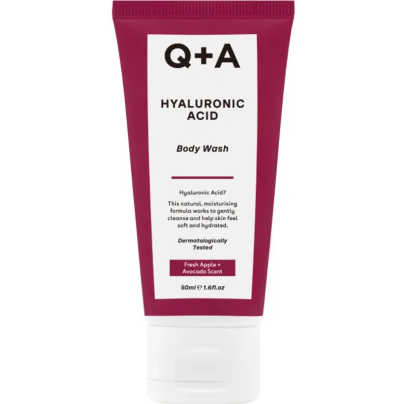 Q+AHyaluronic Acid Body WashTravel Size 50 ml Tehdashinta
