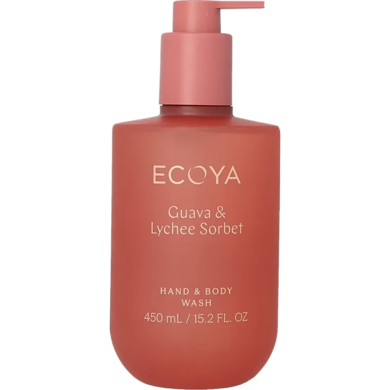 EcoyaHand & Body WashGuava & Lychee & Sorbet 450 ml Edullinen Hinta