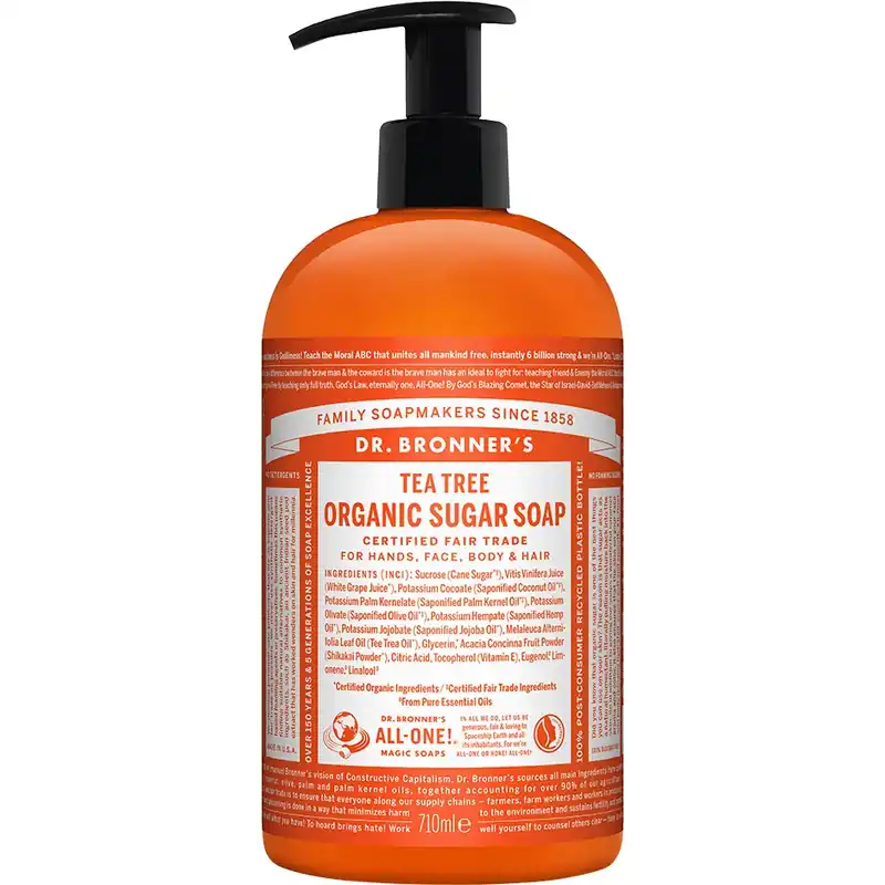 Aito Dr. Bronner‘sOrganic Hand & Body Shikakai Soap Tea Tree 710 ml