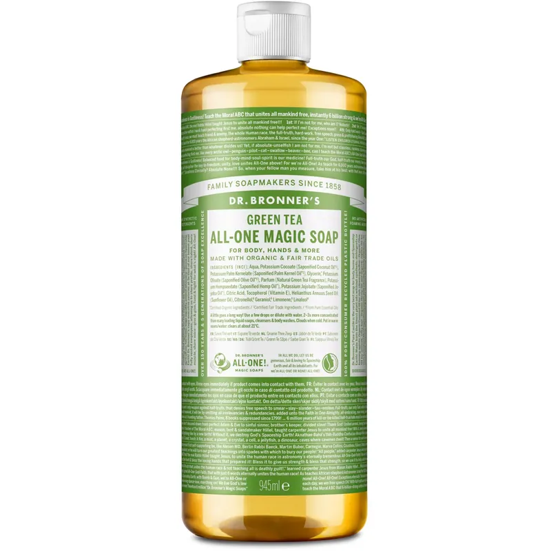 Viikonlopputarjous Dr. Bronner‘sAll-One Magic Soap Green Tea 945 ml