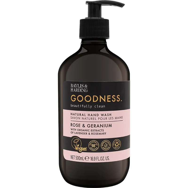 Uutuus Baylis & HardingGoodness Hand WashRose & Geranium 500 ml