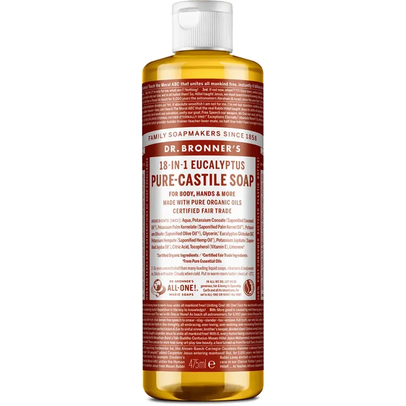 Suosittu Dr. Bronner‘sPure Castile Liquid SoapEucalyptus 475 ml