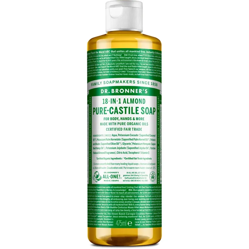 Viikonlopputarjous Dr. Bronner‘sPure Castile Liquid SoapAlmond 475 ml