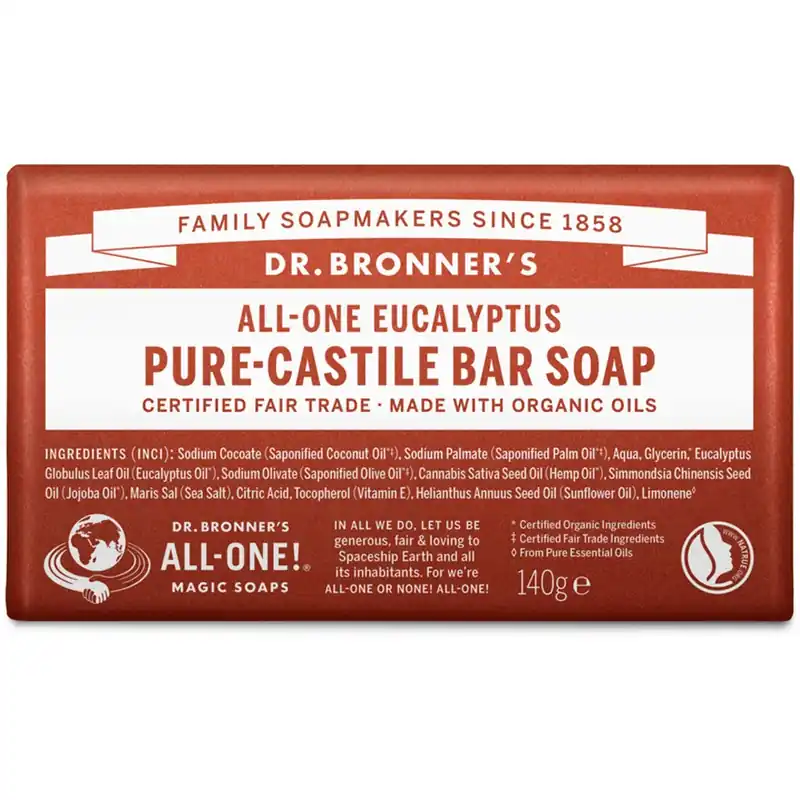 Dr. Bronner‘sBar SoapEucalyptus 140 g Vain Rajoitetun Ajan