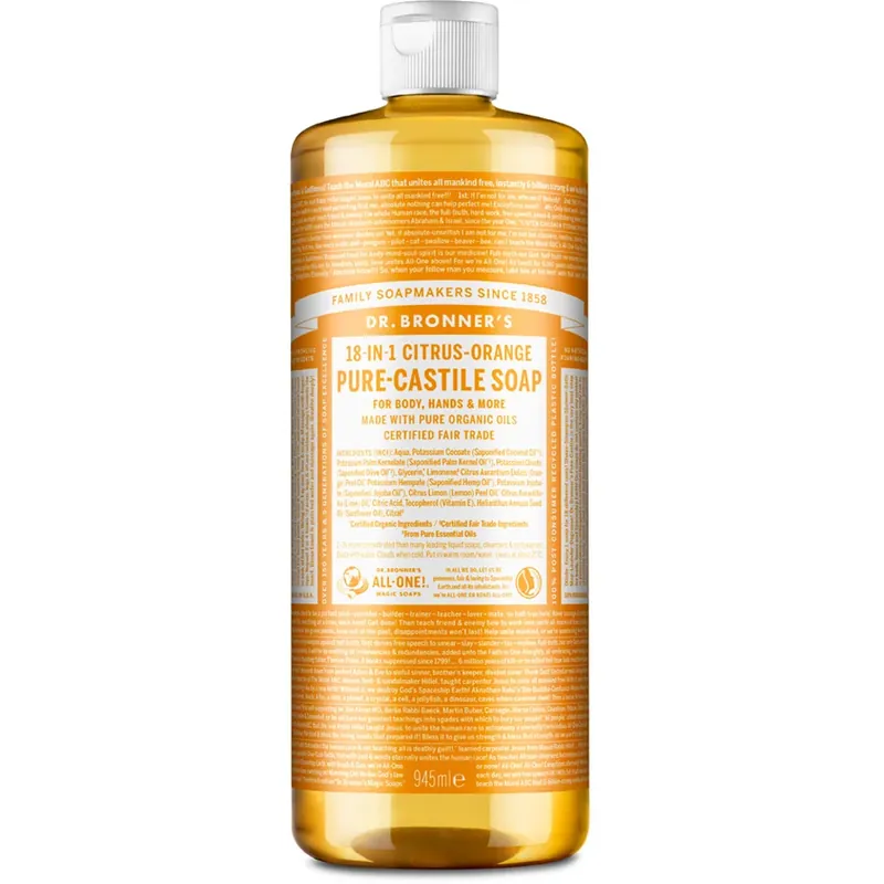 Dr. Bronner‘sPure Castile Liquid Soap Citrus-Orange 945 ml Tehdashinta