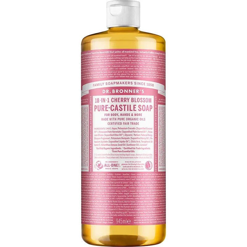 Vain Tänään Dr. Bronner‘sPure Castile Liquid Soap Cherry Blossom 945 ml