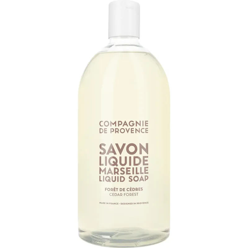Uutuus Compagnie de ProvenceLiquid Marseille Soap Cedar ForestRefill 1000 ml
