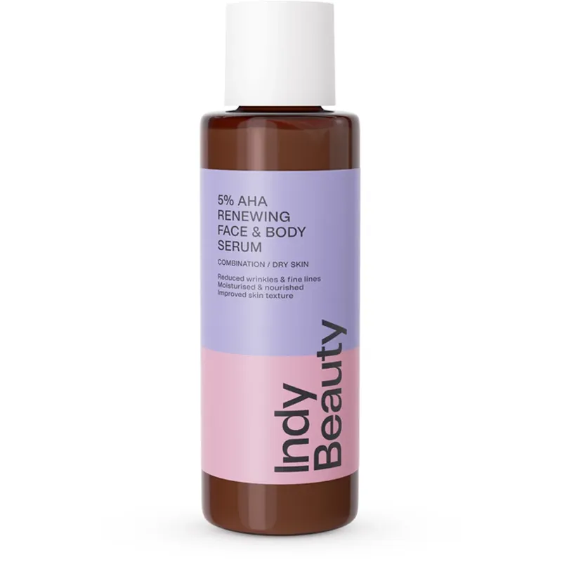 Indy BeautyAHA 5% Renewing Body Serum 100 ml Alennettu