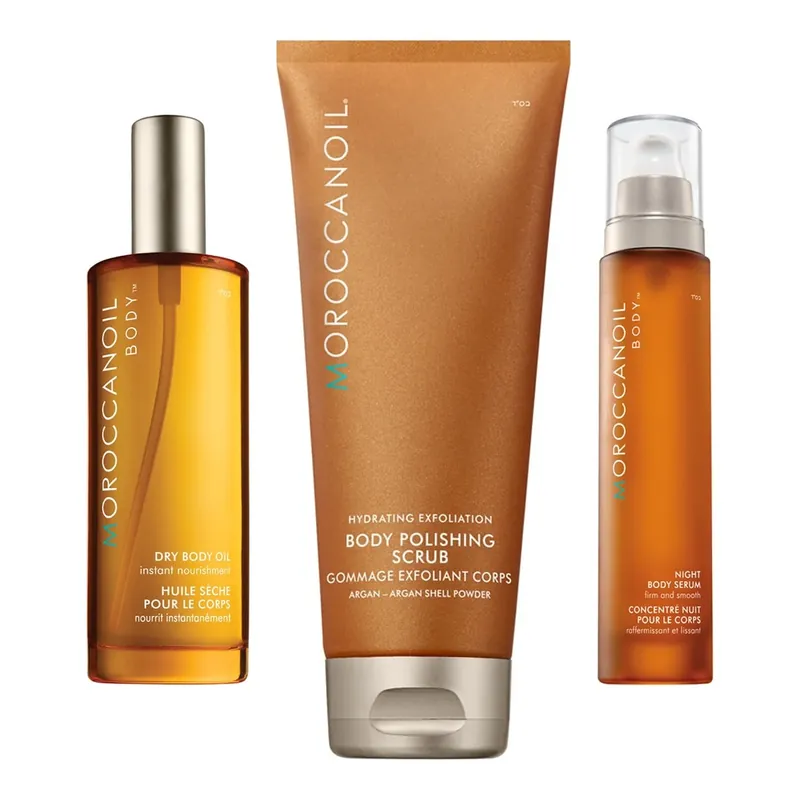 Halpa MoroccanoilNourishing Night Body RitualBody Oil 100ml, Scrub 200ml, Serum 100ml 400 ml