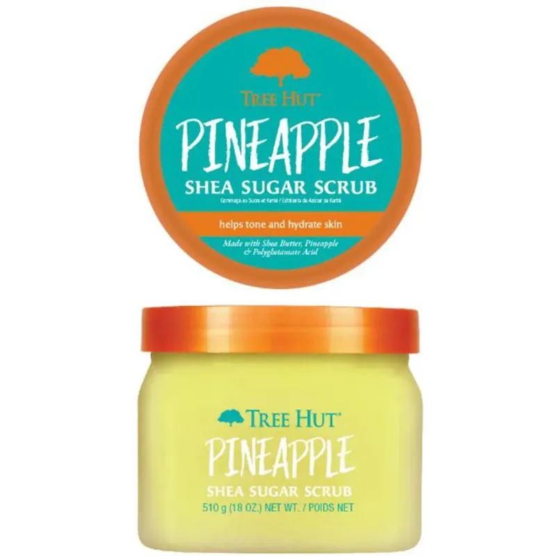 Sertifioitu Tree HutShea Sugar Scrub PineappleShea Sugar Scrub 510 g