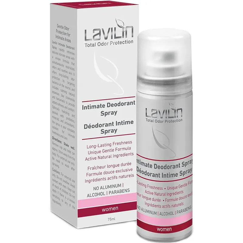 LavilinIntimate Deodorant SprayProbiotics 75 ml Sertifioitu