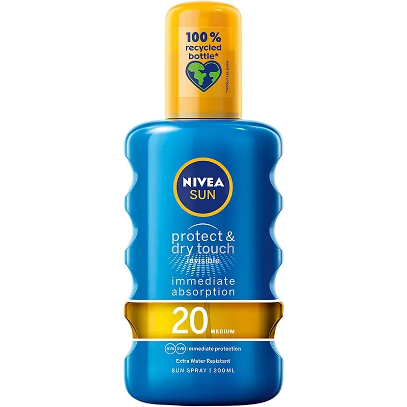 Superhinta NIVEAProtect & Dry Touch Sun Spray SPF 20 200 ml